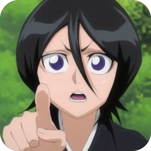 Стикер из набора Rukia Kuchiki • @Earth928B для Телеграм: Статические 😳