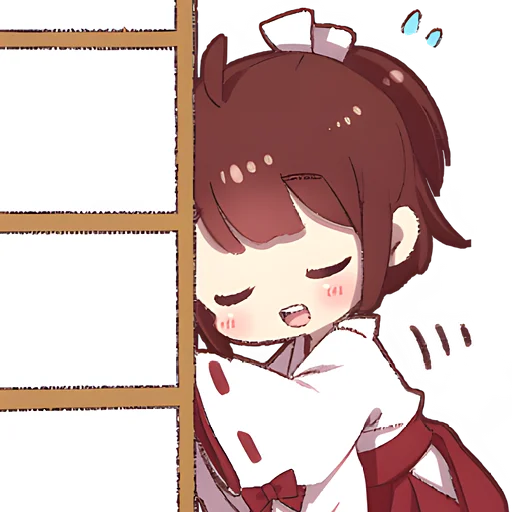 Стикер из набора Рыжая-чан @Nyasticks для Телеграм: Статические 😌