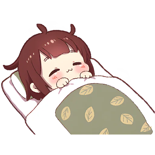 Стикер из набора Рыжая-чан @Nyasticks для Телеграм: Статические 😴