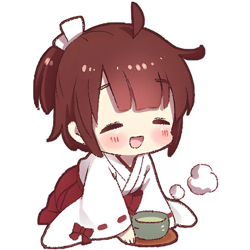 Стикер из набора Рыжая-чан @Nyasticks для Телеграм: Статические ☕
