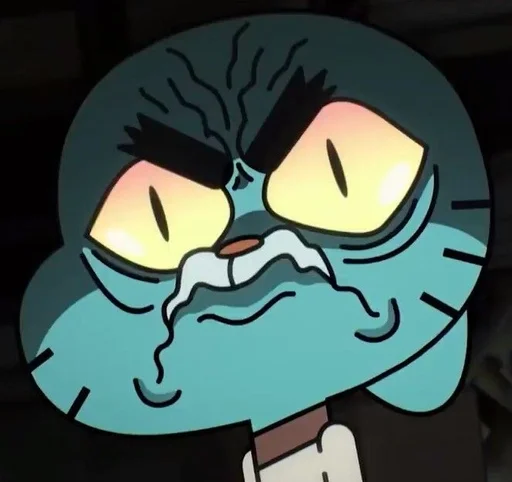 Стикер из набора Gumball :: @fStikBot для Телеграм: Статические 😡