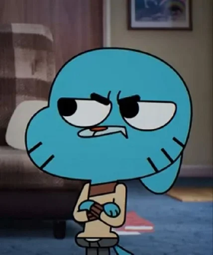 Стикер из набора Gumball :: @fStikBot для Телеграм: Статические 😤