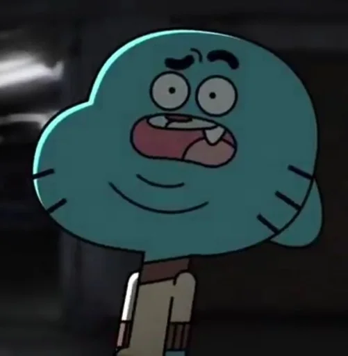 Стикер из набора Gumball :: @fStikBot для Телеграм: Статические 😧