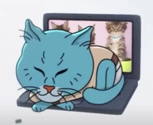Стикер из набора Gumball :: @fStikBot для Телеграм: Статические 🐈