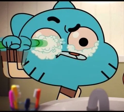 Стикер из набора Gumball :: @fStikBot для Телеграм: Статические 👀
