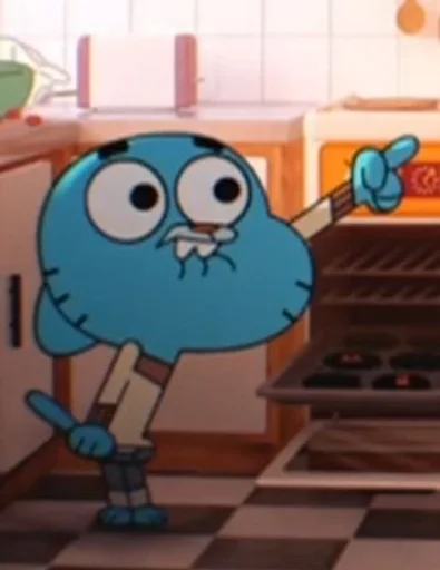Стикер из набора Gumball :: @fStikBot для Телеграм: Статические 🫵