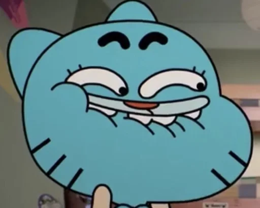 Стикер из набора Gumball :: @fStikBot для Телеграм: Статические 😋
