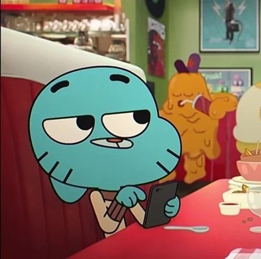 Стикер из набора Gumball :: @fStikBot для Телеграм: Статические 🙂