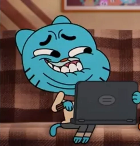 Стикер из набора Gumball :: @fStikBot для Телеграм: Статические 🤭