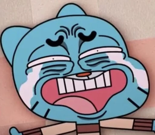 Стикер из набора Gumball :: @fStikBot для Телеграм: Статические 😩