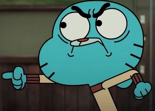 Стикер из набора Gumball :: @fStikBot для Телеграм: Статические 🫵