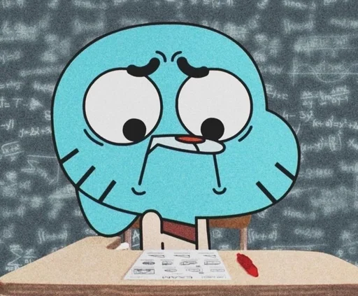 Стикер из набора Gumball :: @fStikBot для Телеграм: Статические 😳