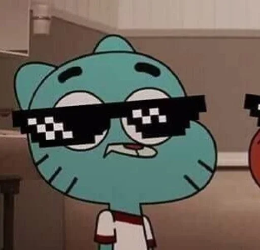 Стикер из набора Gumball :: @fStikBot для Телеграм: Статические 😎