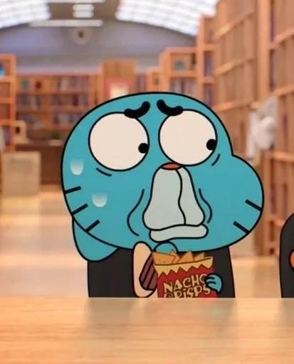 Стикер из набора Gumball :: @fStikBot для Телеграм: Статические 😐