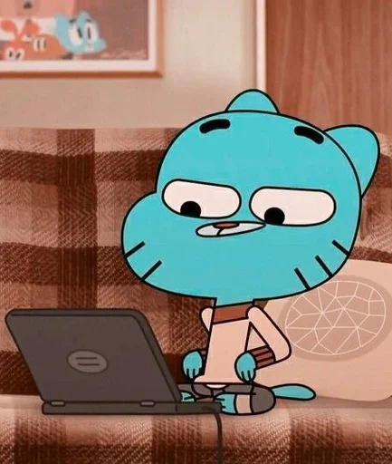 Стикер из набора Gumball :: @fStikBot для Телеграм: Статические 🤭