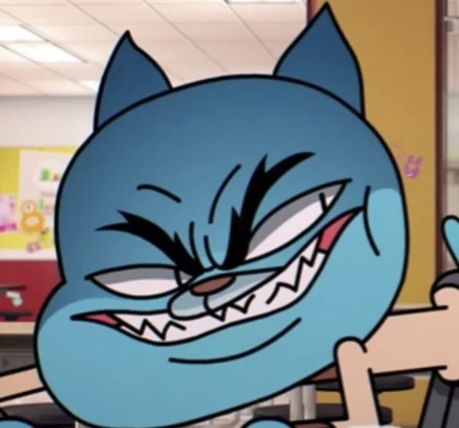 Стикер из набора Gumball :: @fStikBot для Телеграм: Статические 😈