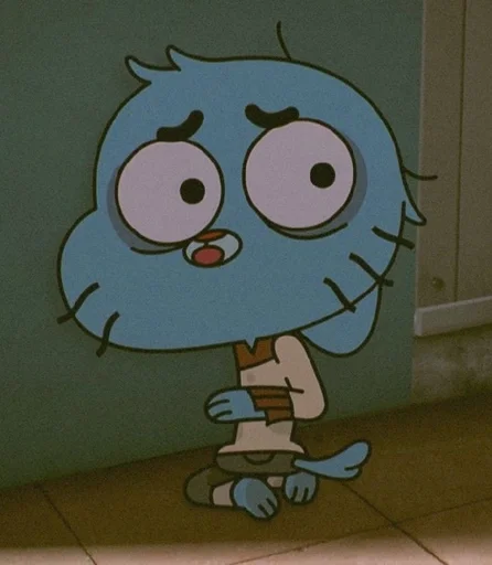 Стикер из набора Gumball :: @fStikBot для Телеграм: Статические 😰