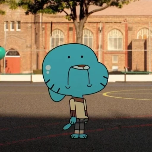 Стикер из набора Gumball :: @fStikBot для Телеграм: Статические 😟