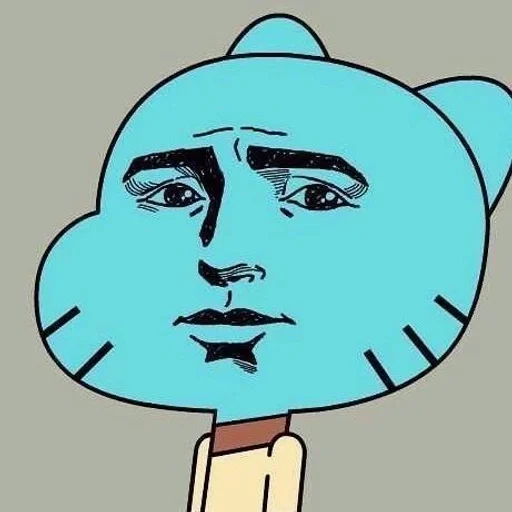 Стикер из набора Gumball :: @fStikBot для Телеграм: Статические 👱‍♂