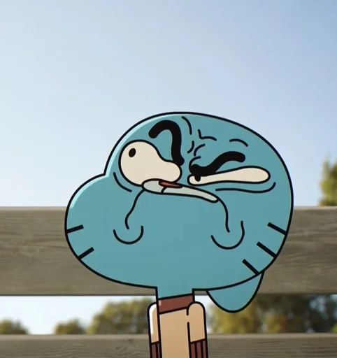 Стикер из набора Gumball :: @fStikBot для Телеграм: Статические 😠