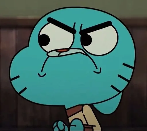 Стикер из набора Gumball :: @fStikBot для Телеграм: Статические 😠