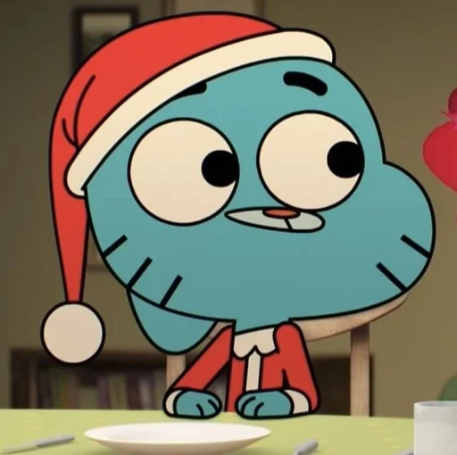 Стикер из набора Gumball :: @fStikBot для Телеграм: Статические 🎅