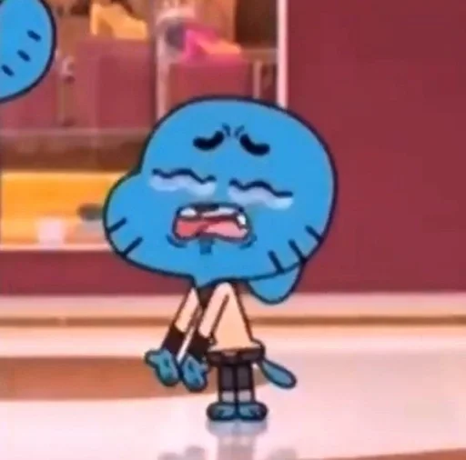 Стикер из набора Gumball :: @fStikBot для Телеграм: Статические 😭