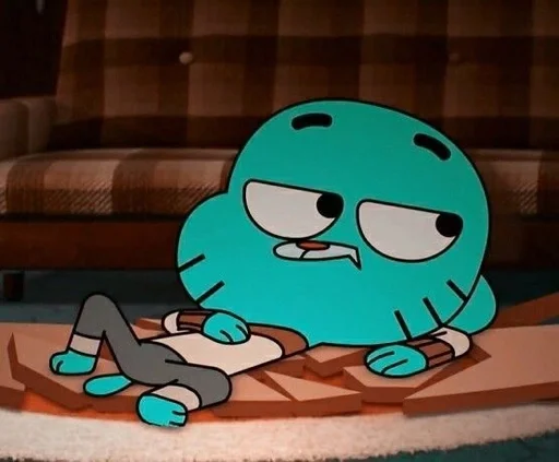 Стикер из набора Gumball :: @fStikBot для Телеграм: Статические 😒