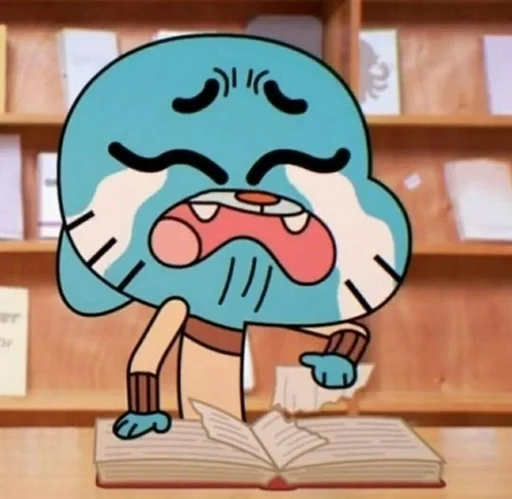 Стикер из набора Gumball :: @fStikBot для Телеграм: Статические 😭