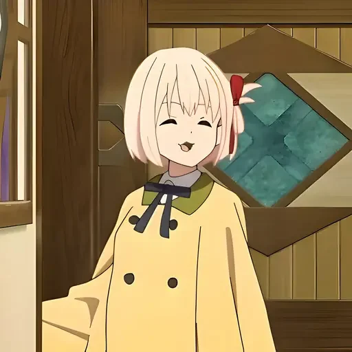 Стикер из набора Ликорис рикоил @anime_stickerr для Телеграм: Статические 😁