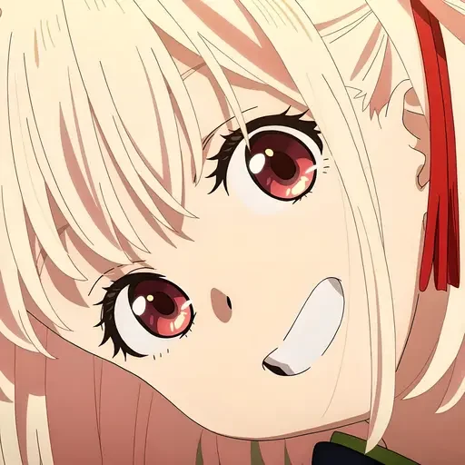 Стикер из набора Ликорис рикоил @anime_stickerr для Телеграм: Статические 😁