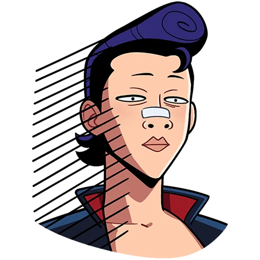 Стикер из набора @Premium_Stikers | Рёко и Кента Без Текста для Телеграм: Анимированные, Статические 🫥