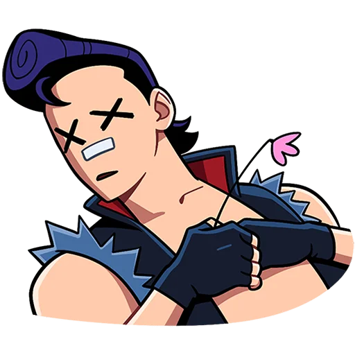 Стикер из набора @Premium_Stikers | Рёко и Кента Без Текста для Телеграм: Анимированные, Статические 😵