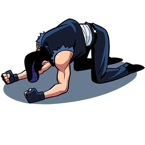 Стикер из набора @Premium_Stikers | Рёко и Кента Без Текста для Телеграм: Анимированные, Статические 😭