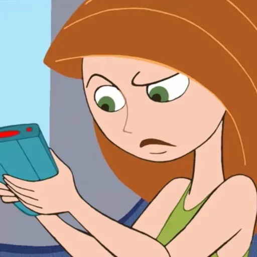 Стикер из набора Kim Possible || @staybeautiful13 для Телеграм: Статические 💢