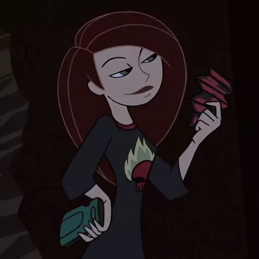 Стикер из набора Kim Possible || @staybeautiful13 для Телеграм: Статические 🧡