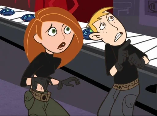 Стикер из набора Kim Possible || @staybeautiful13 для Телеграм: Статические 😯