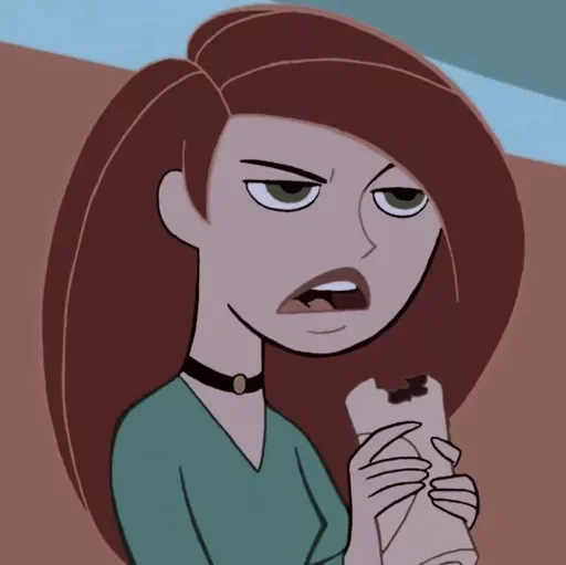 Стикер из набора Kim Possible || @staybeautiful13 для Телеграм: Статические 🌮