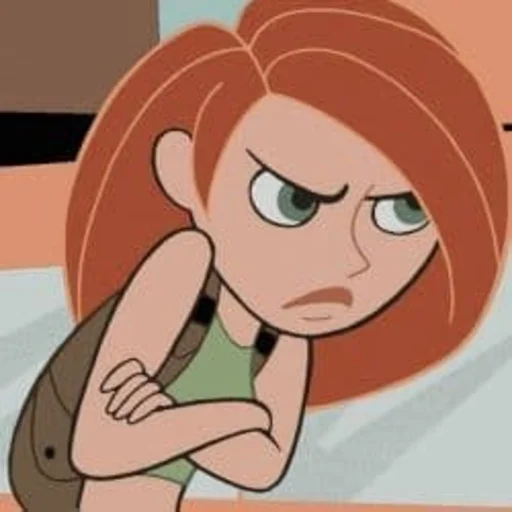 Стикер из набора Kim Possible || @staybeautiful13 для Телеграм: Статические 😡