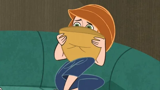 Стикер из набора Kim Possible || @staybeautiful13 для Телеграм: Статические 😨