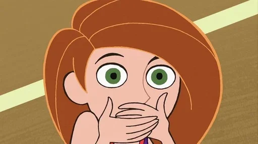 Стикер из набора Kim Possible || @staybeautiful13 для Телеграм: Статические 🫢