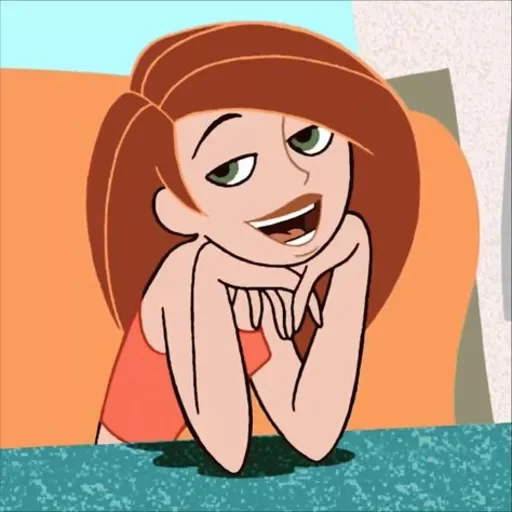 Стикер из набора Kim Possible || @staybeautiful13 для Телеграм: Статические 🧡