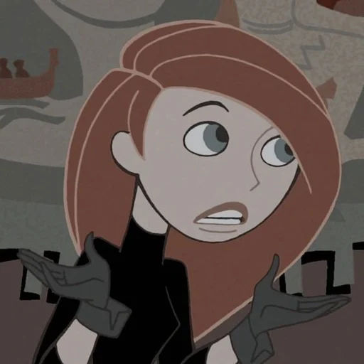 Стикер из набора Kim Possible || @staybeautiful13 для Телеграм: Статические ❔