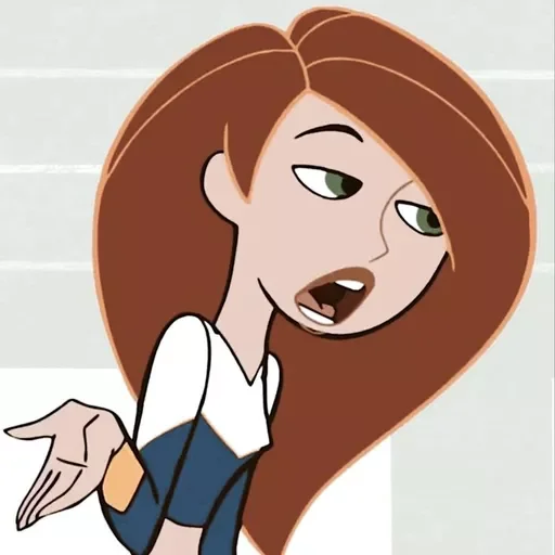 Стикер из набора Kim Possible || @staybeautiful13 для Телеграм: Статические 🗣