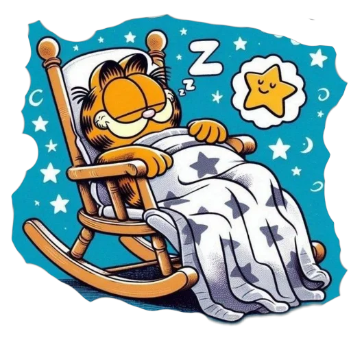 Стикер из набора Спокойной ночи для Телеграм: Статические 😴