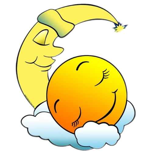 Стикер из набора Спокойной ночи для Телеграм: Статические 😴