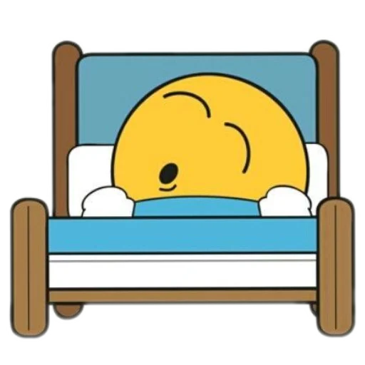 Стикер из набора Спокойной ночи для Телеграм: Статические 😴