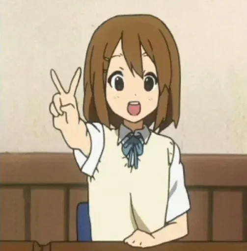 Стикер из набора K-ON! для Телеграм: Видео, Статические ⭐