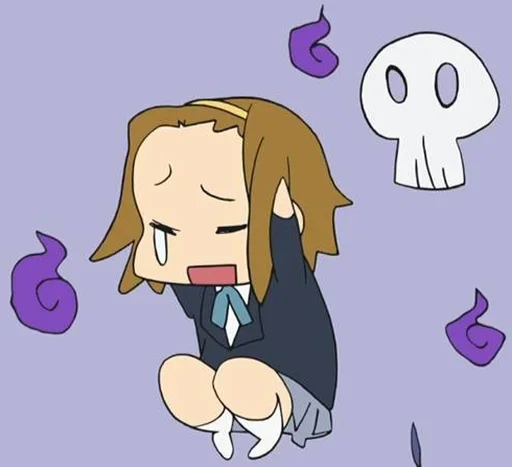 Стикер из набора K-ON! для Телеграм: Видео, Статические ⭐
