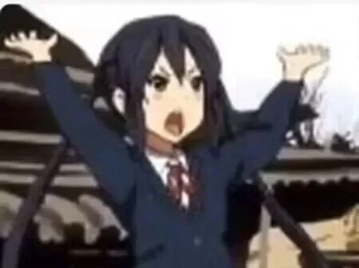 Стикер из набора K-ON! для Телеграм: Видео, Статические 😺